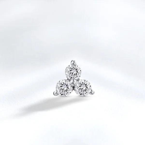 Flower Lab-Grown Earring - Image 2